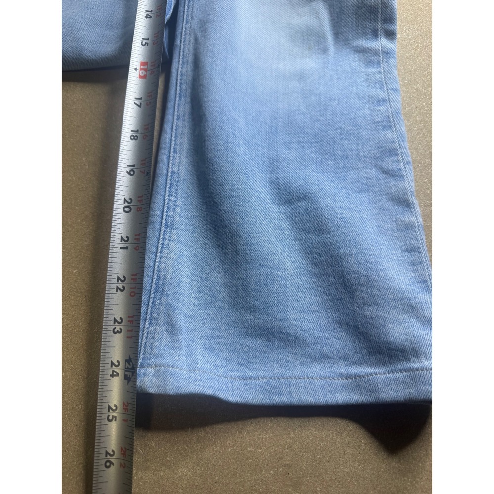 Mother The Tripper Ankle Fray Jeans Big Hair Don't Care Light Wash Blue Size 26 - Picture 5 of 10